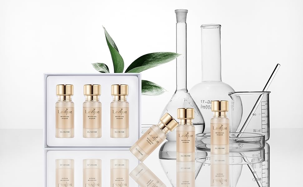 Clabiane Lavijue Wrinkle Care Ampoule – 0.5 fl oz | Intensive Anti-Aging & Skin Rejuvenation Serum