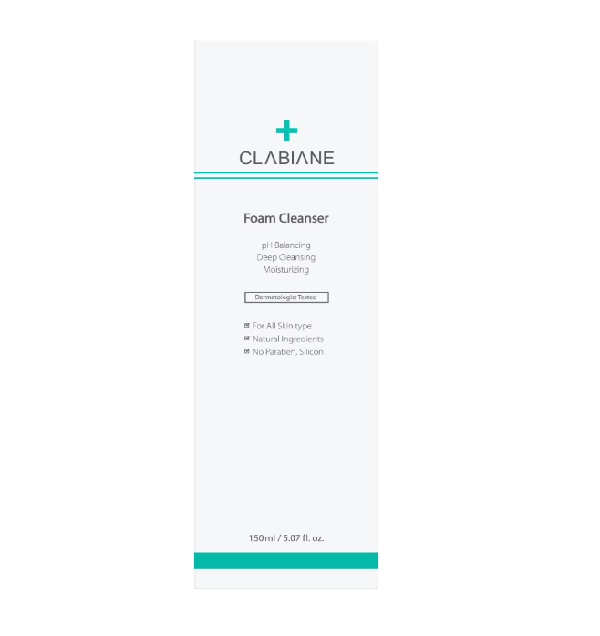 Clabiane pH 5.5 Balancing Foam Cleanser – 150ml | Hypoallergenic Daily Cleanser for Sensitive Skin