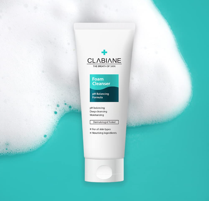 Clabiane pH 5.5 Balancing Foam Cleanser – 150ml | Hypoallergenic Daily Cleanser for Sensitive Skin