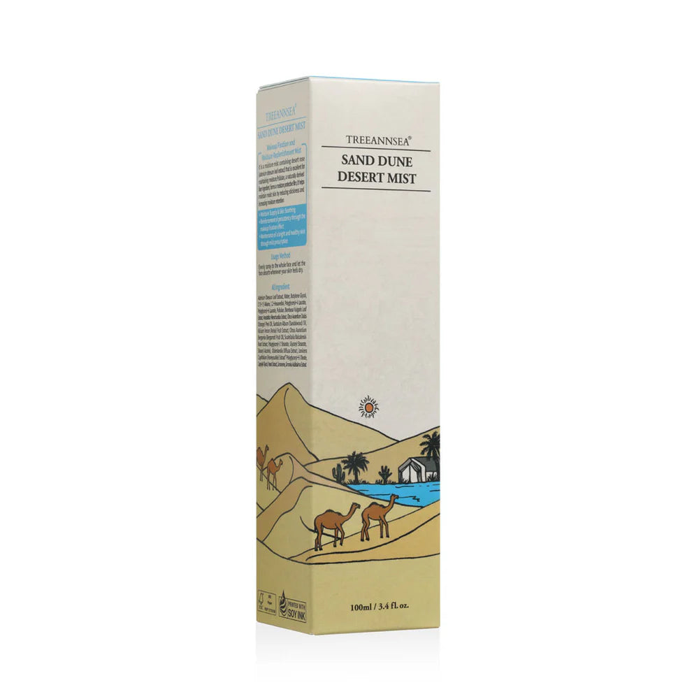 TREEANNSEA Sand Dune Desert Mist – 100 ml / 3.38 fl oz | Desert Rose Hydrating Facial Mist