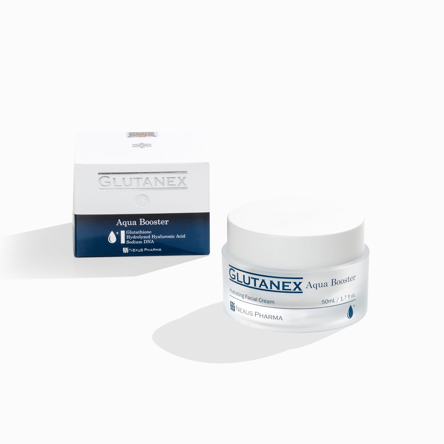 Glutanex Aqua Booster – 1.7 fl oz | Deep Hydration Cream with DNA & Hyaluronic Acid