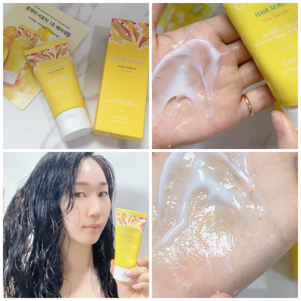CHOK CHOK HAIR SERUM Vita Keratin – Long Hair Care with Yellow Capsule Technology