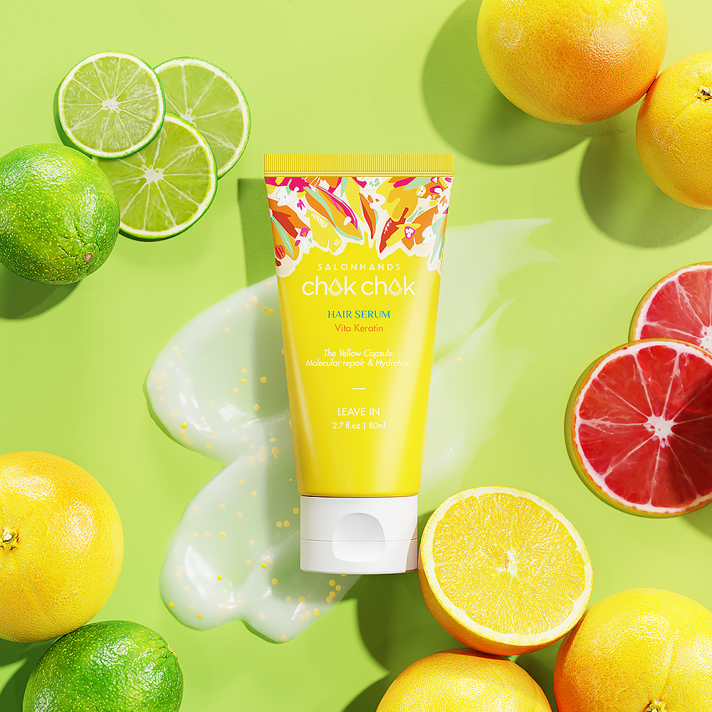 CHOK CHOK HAIR SERUM Vita Keratin – Long Hair Care with Yellow Capsule Technology