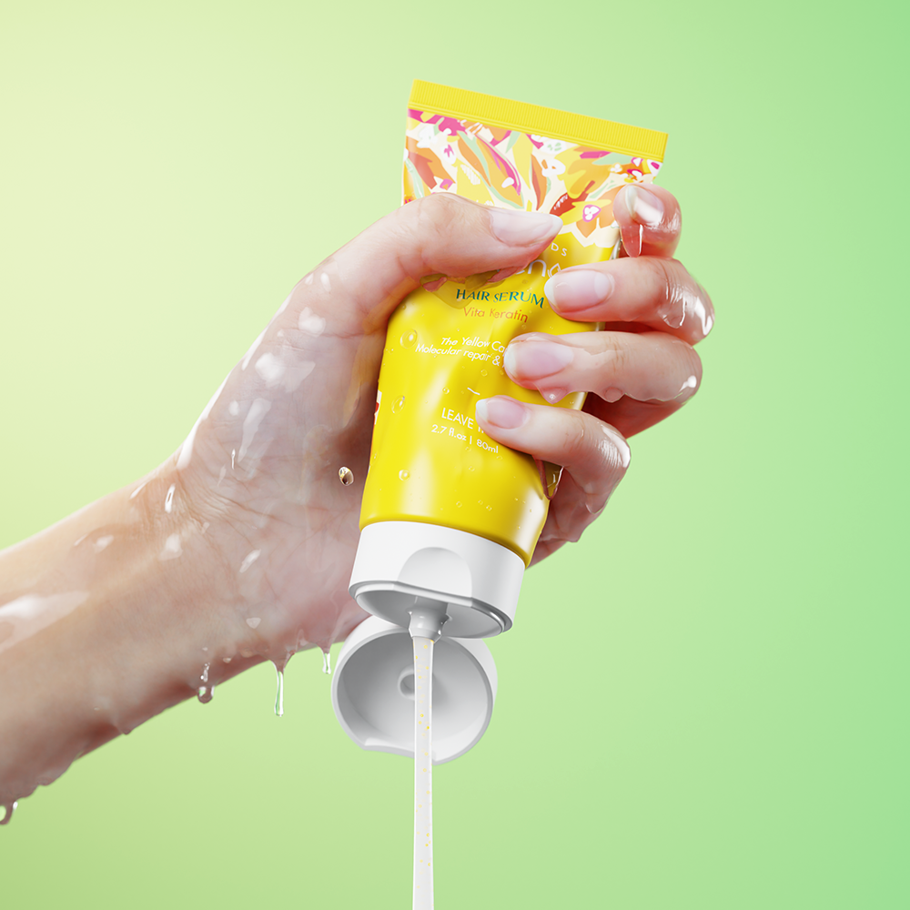 CHOK CHOK HAIR SERUM Vita Keratin – Long Hair Care with Yellow Capsule Technology