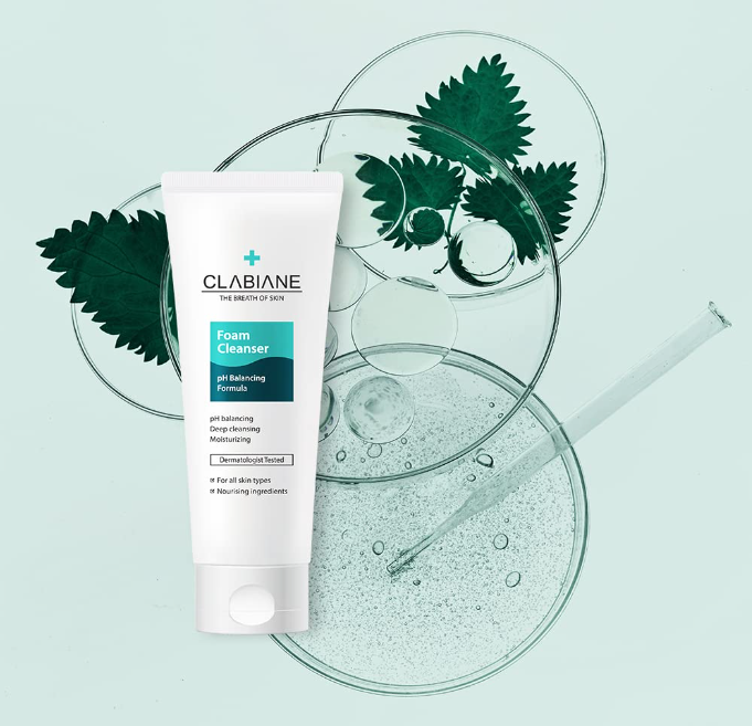 Clabiane pH 5.5 Balancing Foam Cleanser – 150ml | Hypoallergenic Daily Cleanser for Sensitive Skin