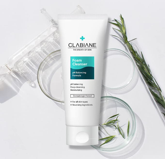 Clabiane pH 5.5 Balancing Foam Cleanser – 150ml | Hypoallergenic Daily Cleanser for Sensitive Skin