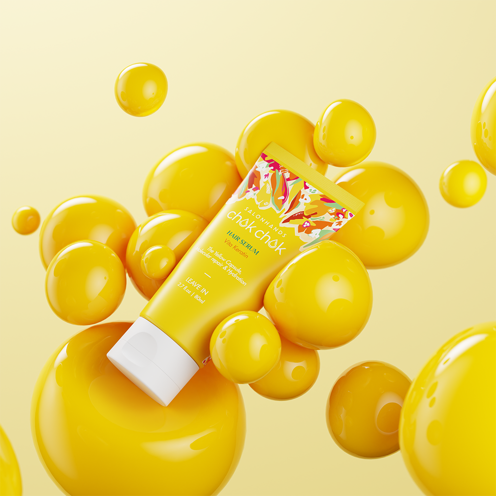 CHOK CHOK HAIR SERUM Vita Keratin – Long Hair Care with Yellow Capsule Technology